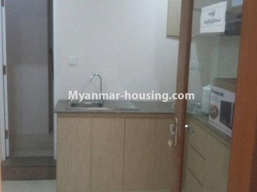 Myanmar real estate - for rent property - No.4253 - Classic Strand Condo Room for rent in Downtown. - kitchen 