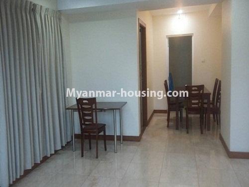 Myanmar real estate - for rent property - No.4253 - Classic Strand Condo Room for rent in Downtown. - dinning area