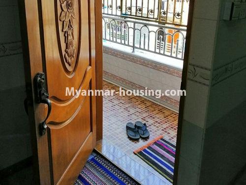 Myanmar real estate - for rent property - No.4254 - Apartment for rent in Sanchaung! - main door