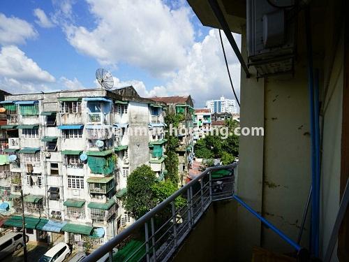 Myanmar real estate - for rent property - No.4255 - Apartment for rent in Kamaryut! - balcony 