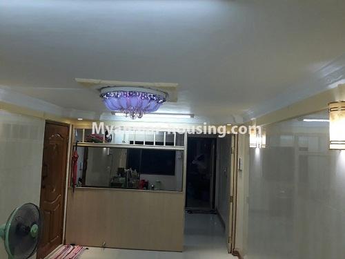 Myanmar real estate - for rent property - No.4259 - Apartment for rent in Sanchaung! - living room area and room partition