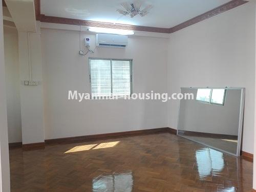 Myanmar real estate - for rent property - No.4262 - Condo room for rent in Botahtaung! - living room area