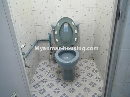 Myanmar real estate - for rent property - No.4262 - Condo room for rent in Botahtaung! - toilet 
