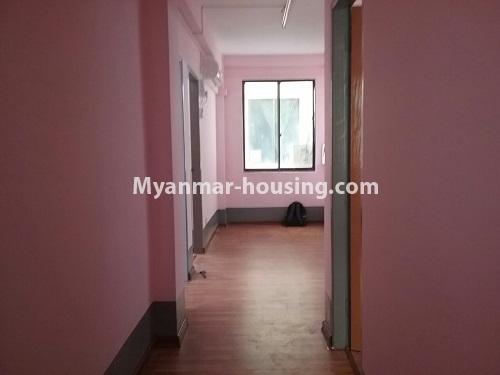 Myanmar real estate - for rent property - No.4273 - Apartment for rent in Shwe Ohn Pin Housing (1) Yankin! - gakkwat to kitchen and living room