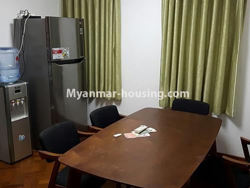 ミャンマー不動産 - 賃貸物件 - No.4275 - MTP condo room for rent in Pho Sein Lane! - dining area