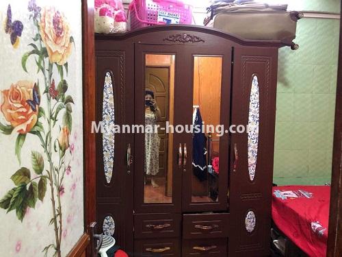Myanmar real estate - for rent property - No.4276 - Condo room for rent in Botahtaung! - wardrobe in bedroom