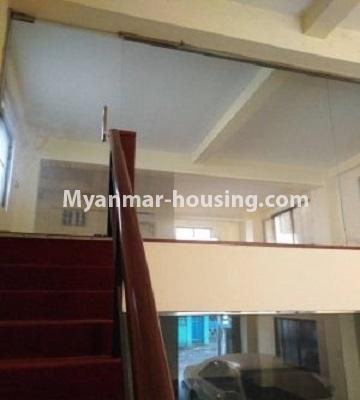Myanmar real estate - for rent property - No.4277 - Ground floor with half attic for rent in Hlaing! - stairs and attic view