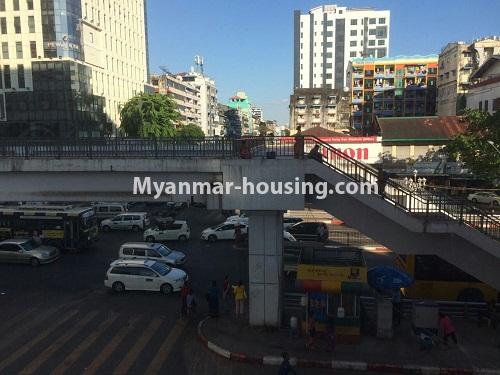 Myanmar real estate - for rent property - No.4278 - Office room for rent in downtown. - outside view from office