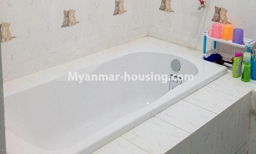 Myanmar real estate - for rent property - No.4280 - Landed house for rent in Insein! - master bedroom bathroom