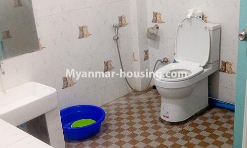 Myanmar real estate - for rent property - No.4280 - Landed house for rent in Insein! - compound bathroom 