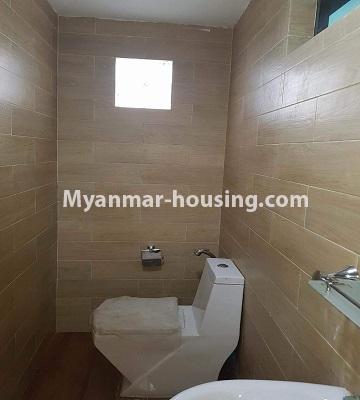 Myanmar real estate - for rent property - No.4281 - Condo room for rent in Hlaing! - compound bathroom