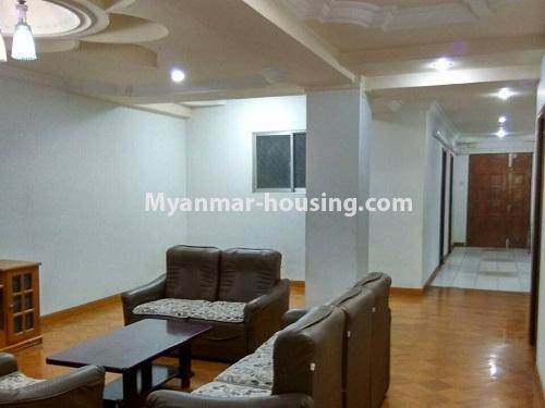 မြန်မာအိမ်ခြံမြေ - ငှားရန် property - No.4282 - မင်္ဂလာတောင်ညွန့်တွင် ကွန်ဒိုခန်း ငှားရန်ရှိသည်။another view of living room 