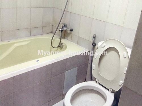 Myanmar real estate - for rent property - No.4282 - Condo room for rent in Mingalar Taung Nyunt! - master bedroom bathroom 