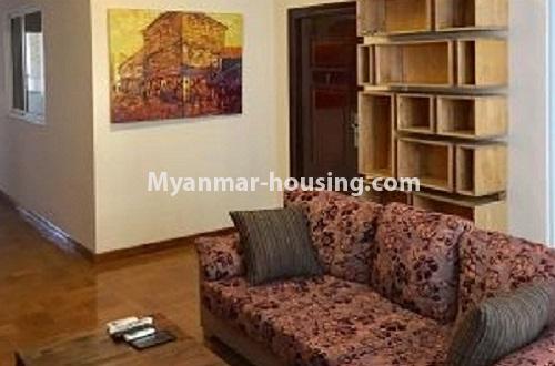 မြန်မာအိမ်ခြံမြေ - ငှားရန် property - No.4285 - ရန်ကင်းတွင် ကွန်ဒိုခန်း ငှားရန်ရှိသည်။another view of living room