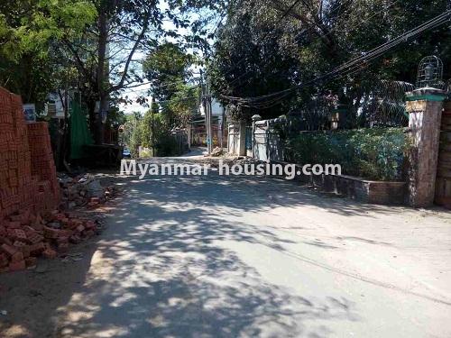 Myanmar real estate - for rent property - No.4286 - Landed house for rent in Mayangone! - road view