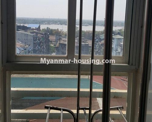 Myanmar real estate - for rent property - No.4293 - Condo room for rent in China Town, Lanmadaw! - laundry  area