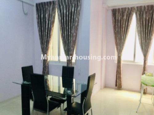 ミャンマー不動産 - 賃貸物件 - No.4296 - 4 BHK the Central City Condominium room for rent in Dagon, Yangon Downtown area! - dining area