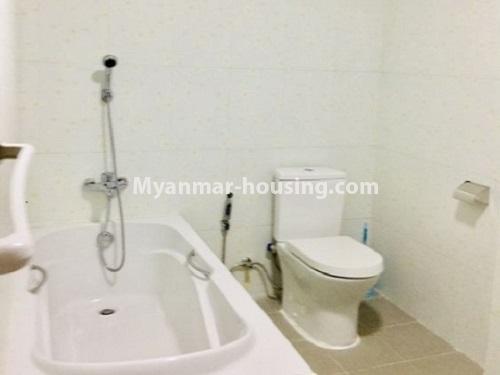 Myanmar real estate - for rent property - No.4296 - 4 BHK the Central City Condominium room for rent in Dagon, Yangon Downtown area! - bathroom