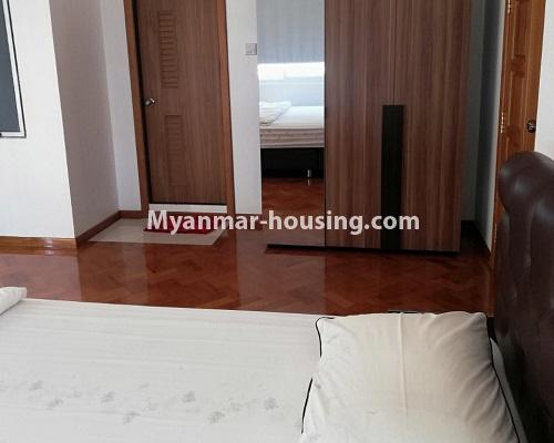 Myanmar real estate - for rent property - No.4297 - Top floor ( penthouse) with small attic for rent in Downtown! - master bedroom 1