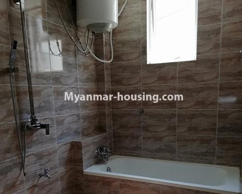 Myanmar real estate - for rent property - No.4297 - Top floor ( penthouse) with small attic for rent in Downtown! - bathrom 