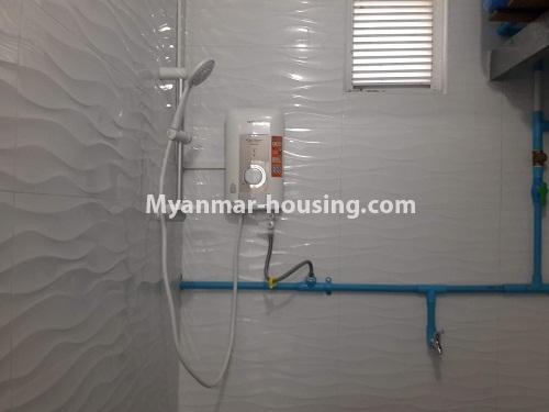 Myanmar real estate - for rent property - No.4299 - One bedroom penthouse for rent in Sanchaung! - bath