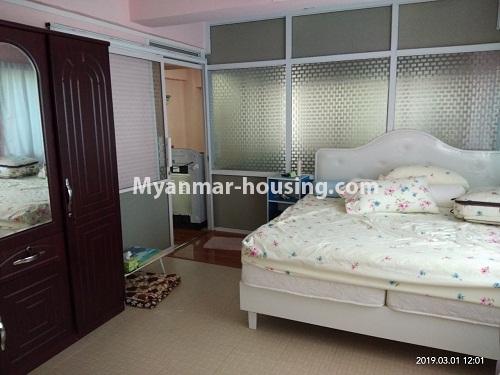 မြန်မာအိမ်ခြံမြေ - ငှားရန် property - No.4300 - စမ်းချောင်တွင် ကွန်ဒိုအသေးအခန်း ငှားရန်ရှိသည်။master bedroom 
