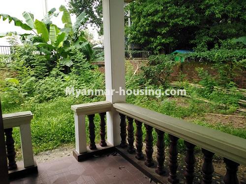 Myanmar real estate - for rent property - No.4308 - Landed house for rent in Ahlone! - back yard