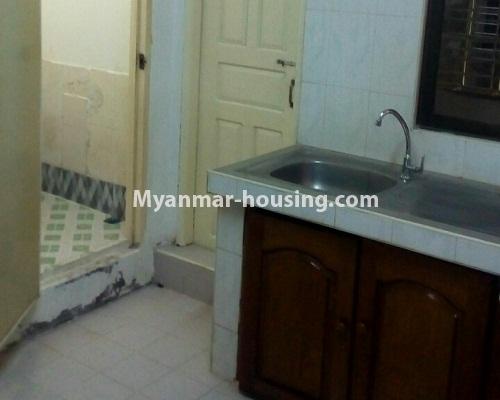 Myanmar real estate - for rent property - No.4311 - Apartment for rent in Dagon! - kitchen and toilet