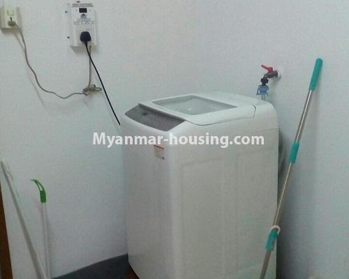 မြန်မာအိမ်ခြံမြေ - ငှားရန် property - No.4311 - ဒဂုံတွင် တိုက်ခန်း ငှားရန်ရှိသည်။ - washing machine