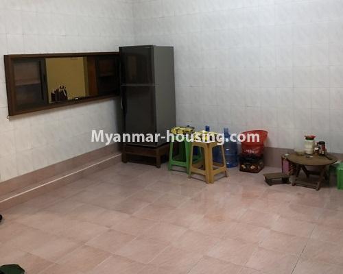 Myanmar real estate - for rent property - No.4312 - Landed house for rent in Ahlone! - kitchen area