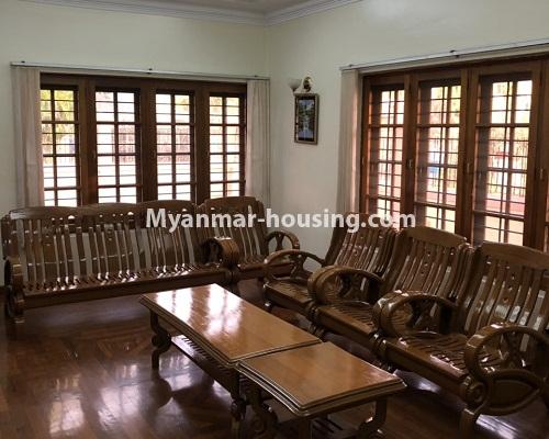 Myanmar real estate - for rent property - No.4312 - Landed house for rent in Ahlone! - living room