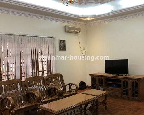 缅甸房地产 - 出租物件 - No.4312 - Landed house for rent in Ahlone! - another view of living room