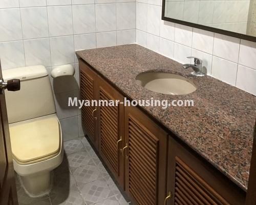 Myanmar real estate - for rent property - No.4312 - Landed house for rent in Ahlone! - bathrom