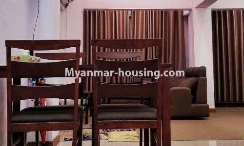 缅甸房地产 - 出租物件 - No.4317 - Condo room for rent in Lanmadaw! - dining area