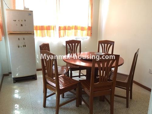 ミャンマー不動産 - 賃貸物件 - No.4321 - Landed house for rent in Myathitar Housing, South Okkalapa! - dining area