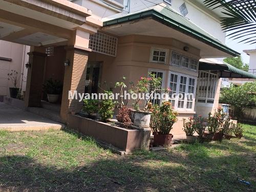 Myanmar real estate - for rent property - No.4321 - Landed house for rent in Myathitar Housing, South Okkalapa! - house and lawn