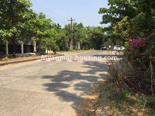 Myanmar real estate - for rent property - No.4321 - Landed house for rent in Myathitar Housing, South Okkalapa! - road view