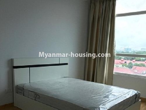 မြန်မာအိမ်ခြံမြေ - ငှားရန် property - No.4325 - လှိုင် G.E.M.S ကွန်ဒိုတွင် ကွန်ဒိုခန်း ငှားရန်ရှိသည်။master bedroom