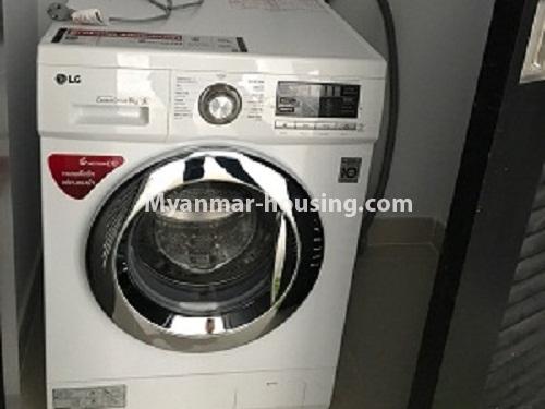 ミャンマー不動産 - 賃貸物件 - No.4325 - Condo room for rent in G.E.M.S, Hlaing! - washing machine