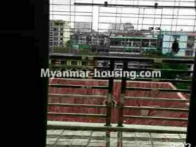 Myanmar real estate - for rent property - No.4327 - Condo room for rent in Pazundaung! - balcony