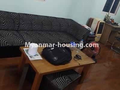 မြန်မာအိမ်ခြံမြေ - ငှားရန် property - No.4335 - ရန်ကင်းတွင် တိုက်ခန်းငှားရန် ရှိသည်။ - living room