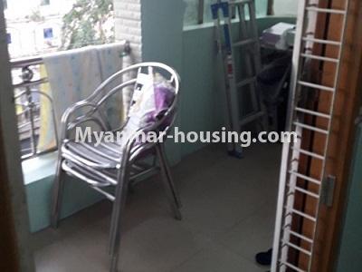 Myanmar real estate - for rent property - No.4335 - Apartment for rent in Yankin! - balcony