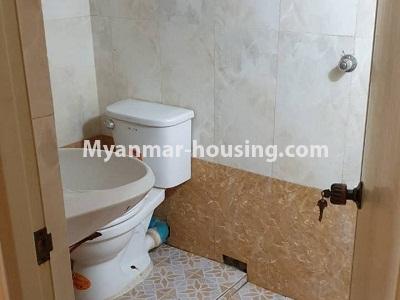 Myanmar real estate - for rent property - No.4336 - Condo room for rent in Botahtaung Township. - toilet