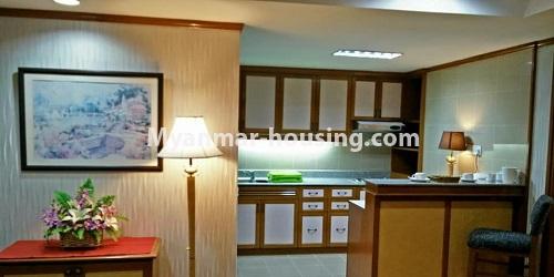 缅甸房地产 - 出租物件 - No.4338 - Tow bedroom serviced apartment for rent in Kamaryut! - dinaing area