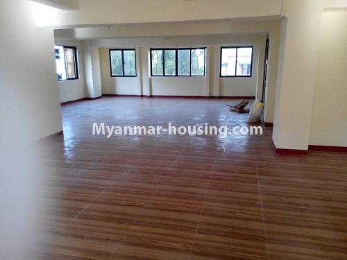 Myanmar real estate - for rent property - No.4339 - Condo room with office option or any training class for rent in Kamaryut! - hall view