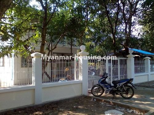 မြန်မာအိမ်ခြံမြေ - ငှားရန် property - No.4340 - သန်လျင်တွင် လုံးချင်းငှားရန် ရှိသည်။ house and compound vew