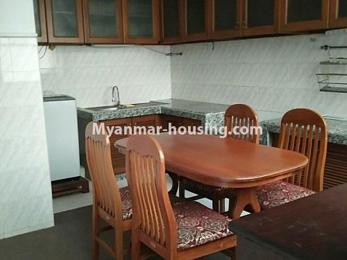 Myanmar real estate - for rent property - No.4341 - Condo room for rent in Downtown - dining area
