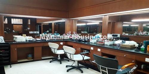 Myanmar real estate - for rent property - No.4342 - One bedroom serviced apartment for rent in Kamaryut! - buffet