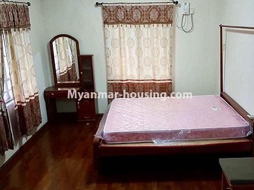 Myanmar real estate - for rent property - No.4343 - Lower floor apartment room for rent in Kamaryut! - master bedroom