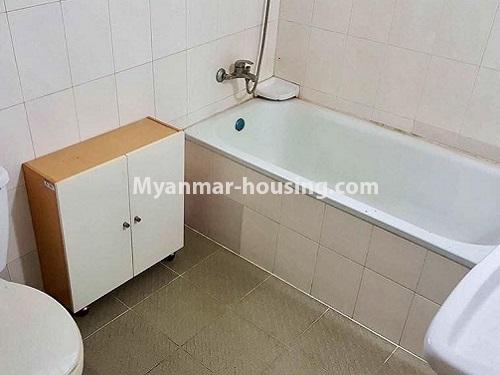 Myanmar real estate - for rent property - No.4343 - Lower floor apartment room for rent in Kamaryut! - bathroom